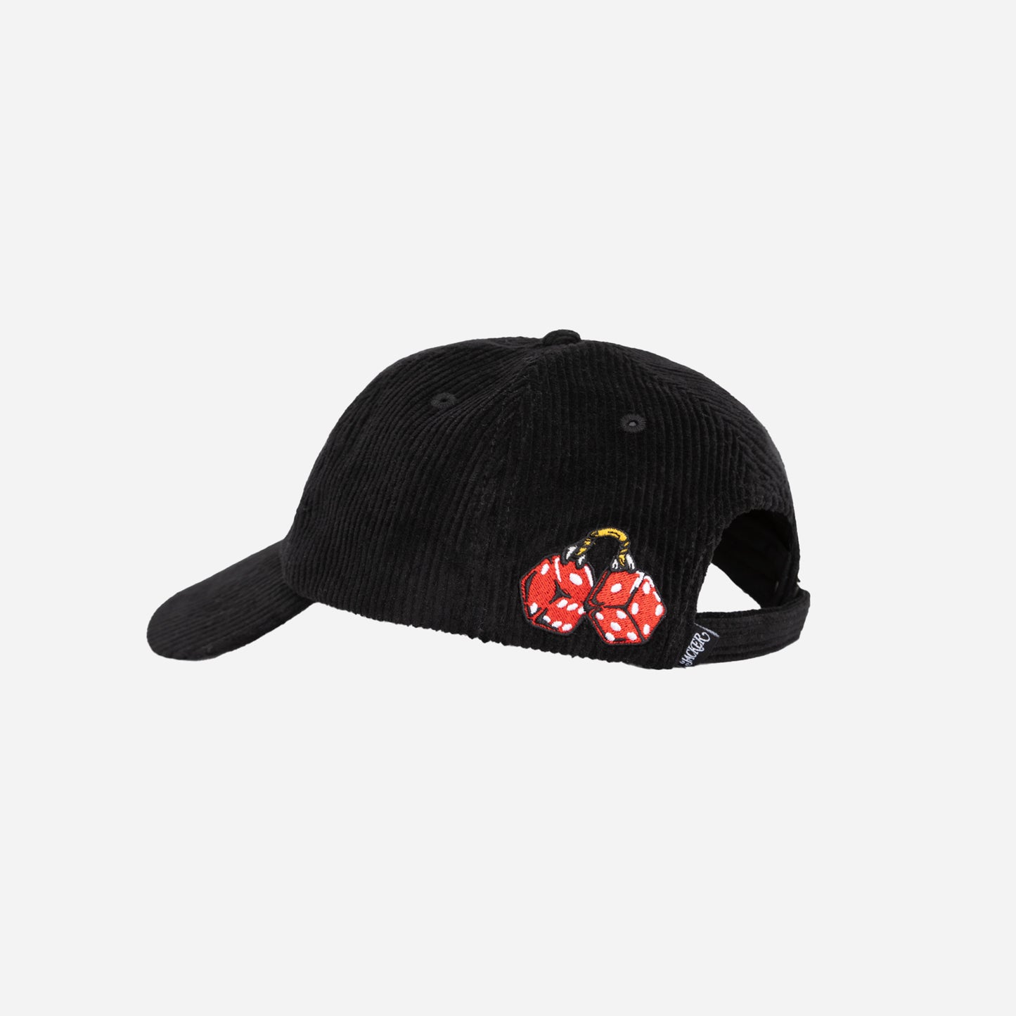 KEYCHAIN CORDUROY CAP - BLACK