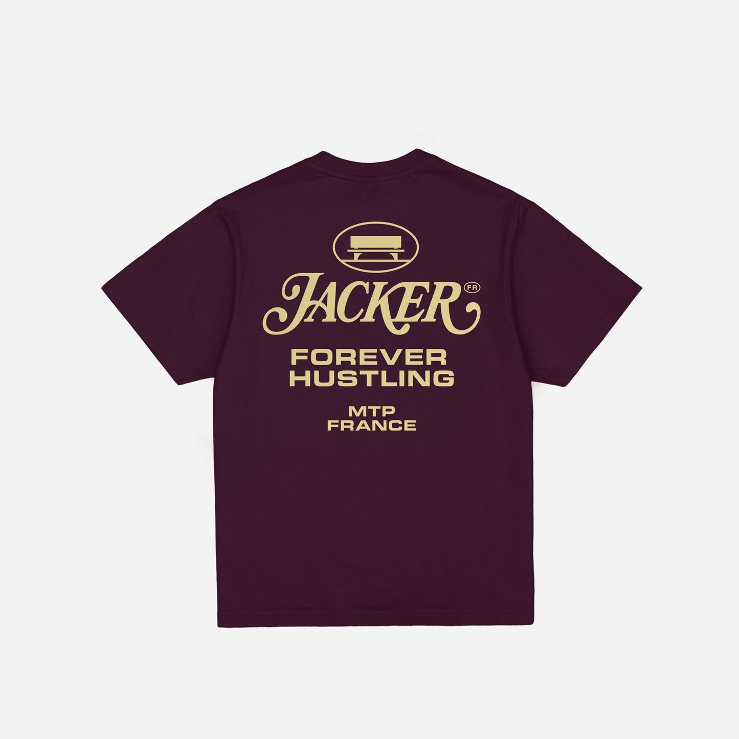 COLLECTIVE T-SHIRT - PURPLE & BEIGE