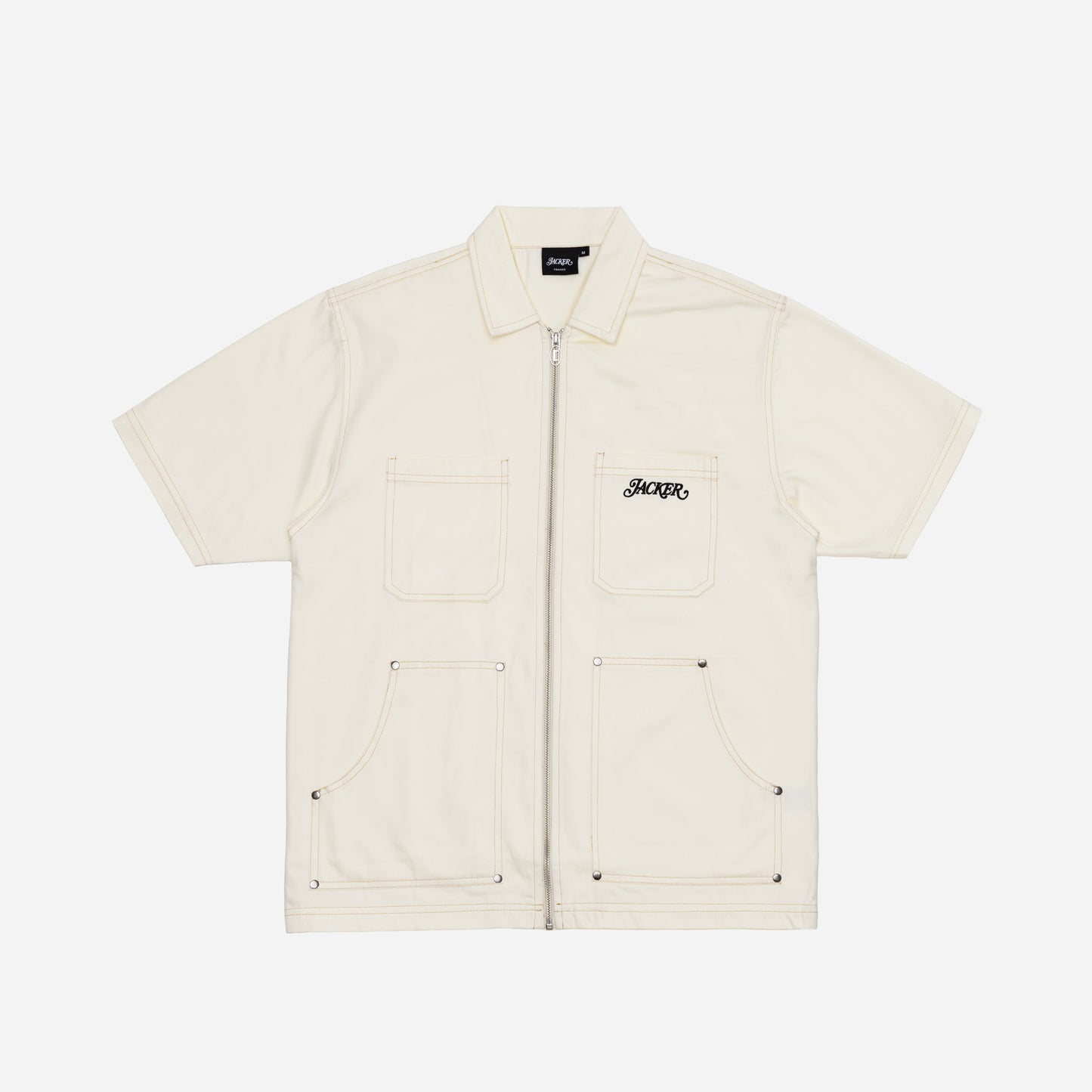 DOUBLE RIBS SHIRT - BEIGE