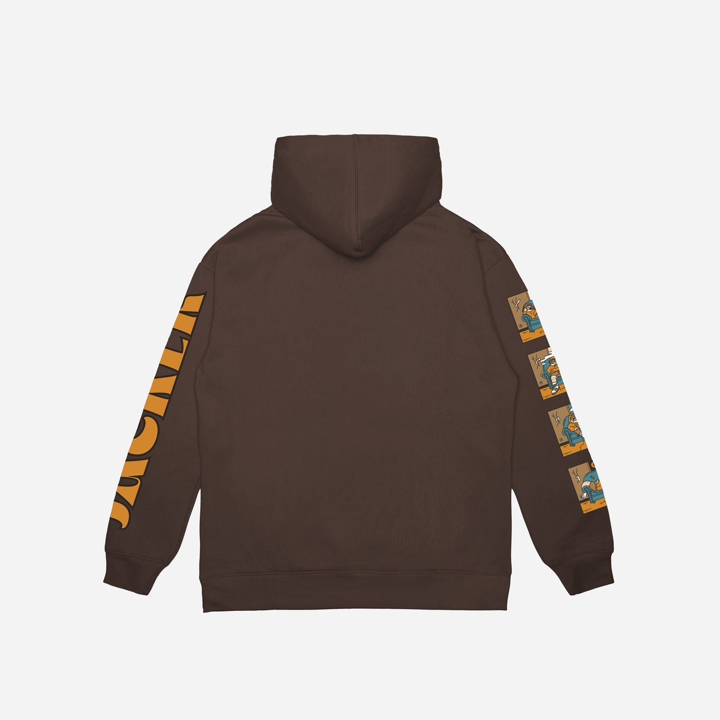 LAZY - HOODIE - BROWN