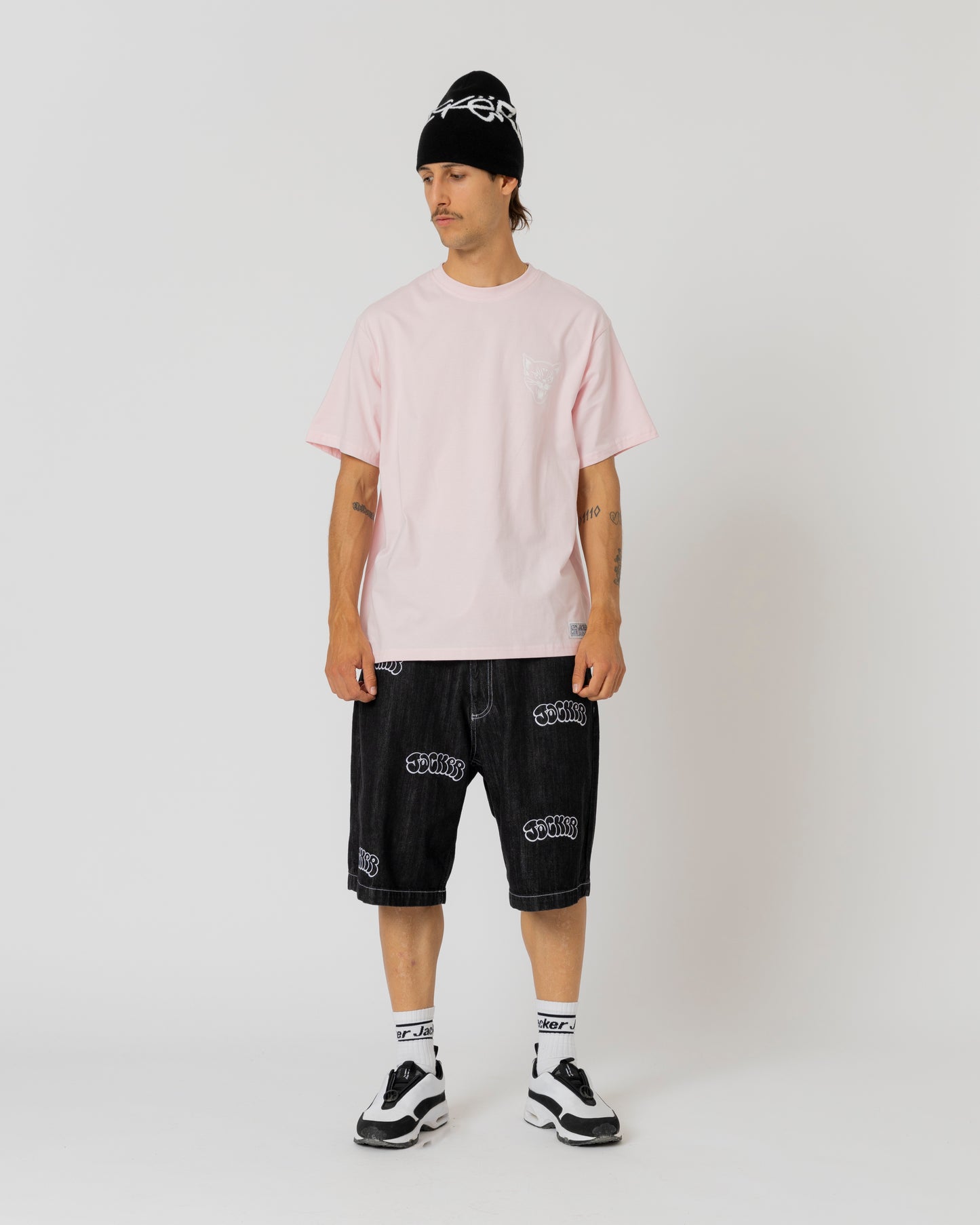 BLACK CATS T-SHIRT - PINK - JACKER