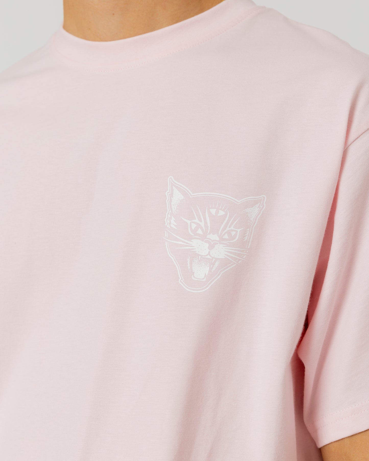 BLACK CATS T-SHIRT - PINK - JACKER