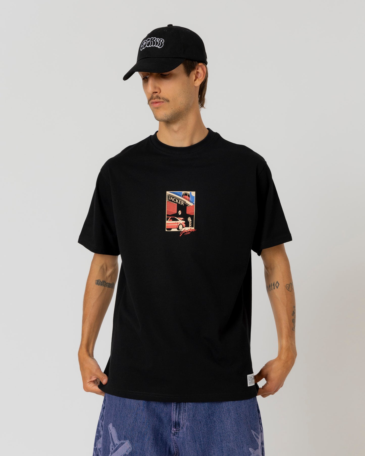 BLACK TRADE T-SHIRT - BLACK - JACKER