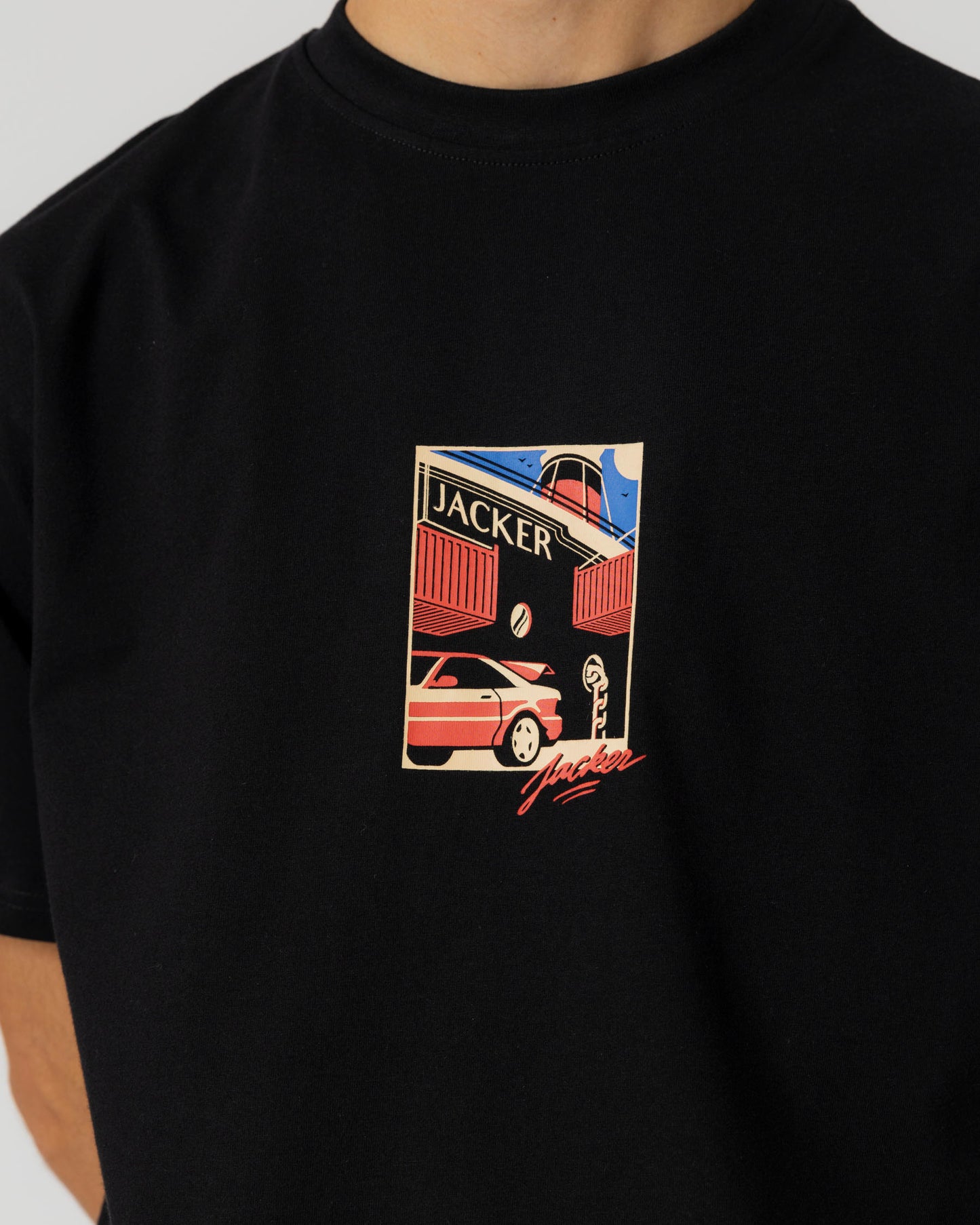 BLACK TRADE T-SHIRT - BLACK - JACKER