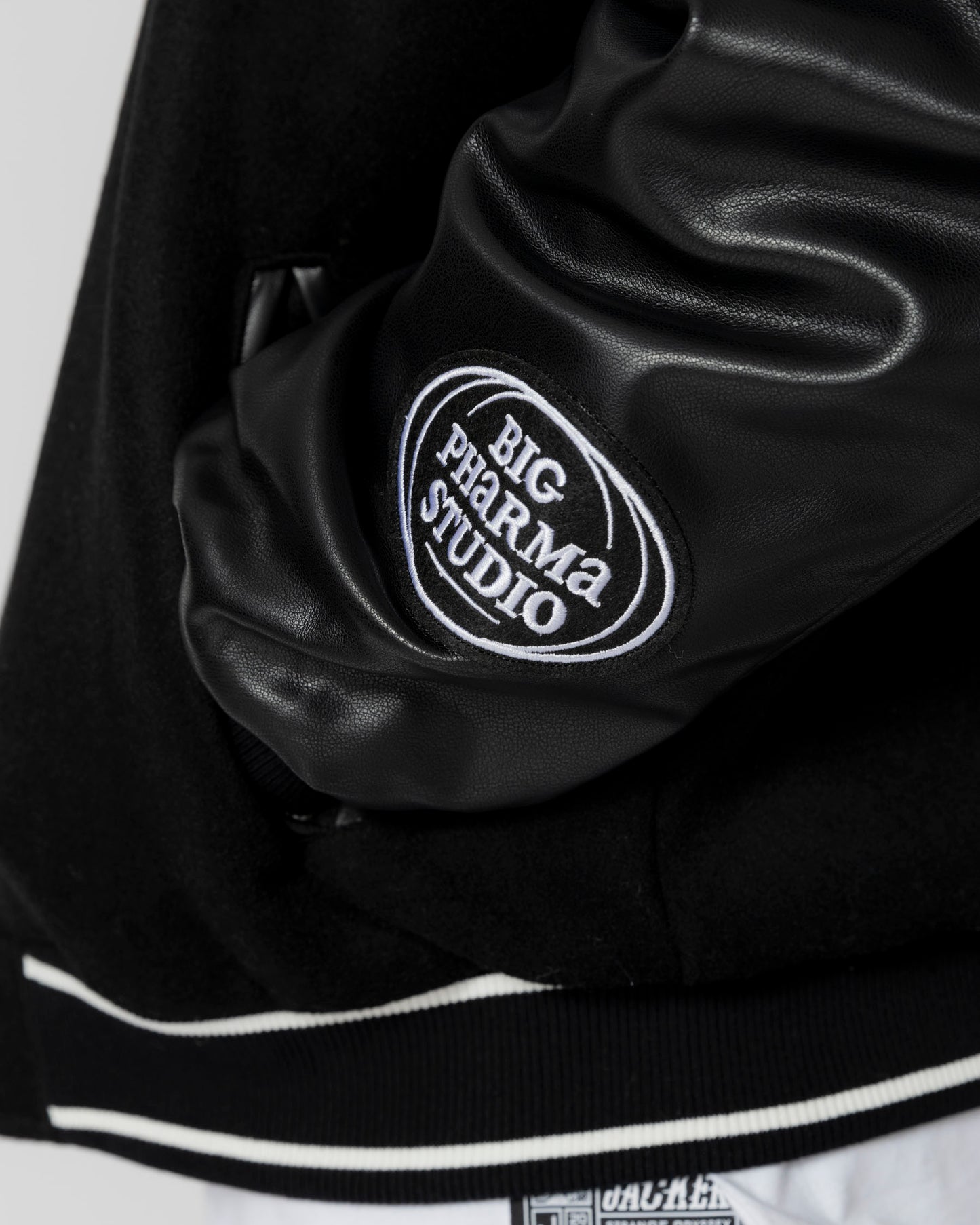 BIG PHARMA VARSITY JACKET - BLACK - JACKER