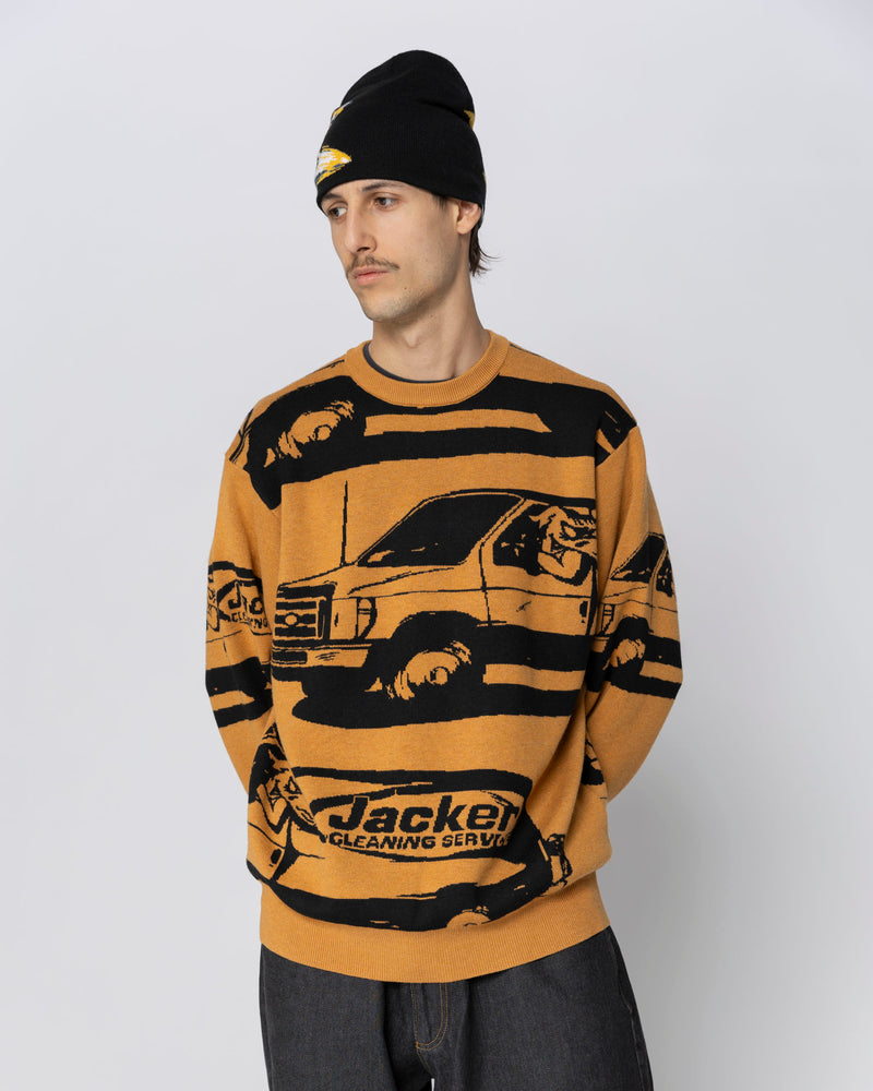 CLEANER CREWNECK KNIT - YELLOW