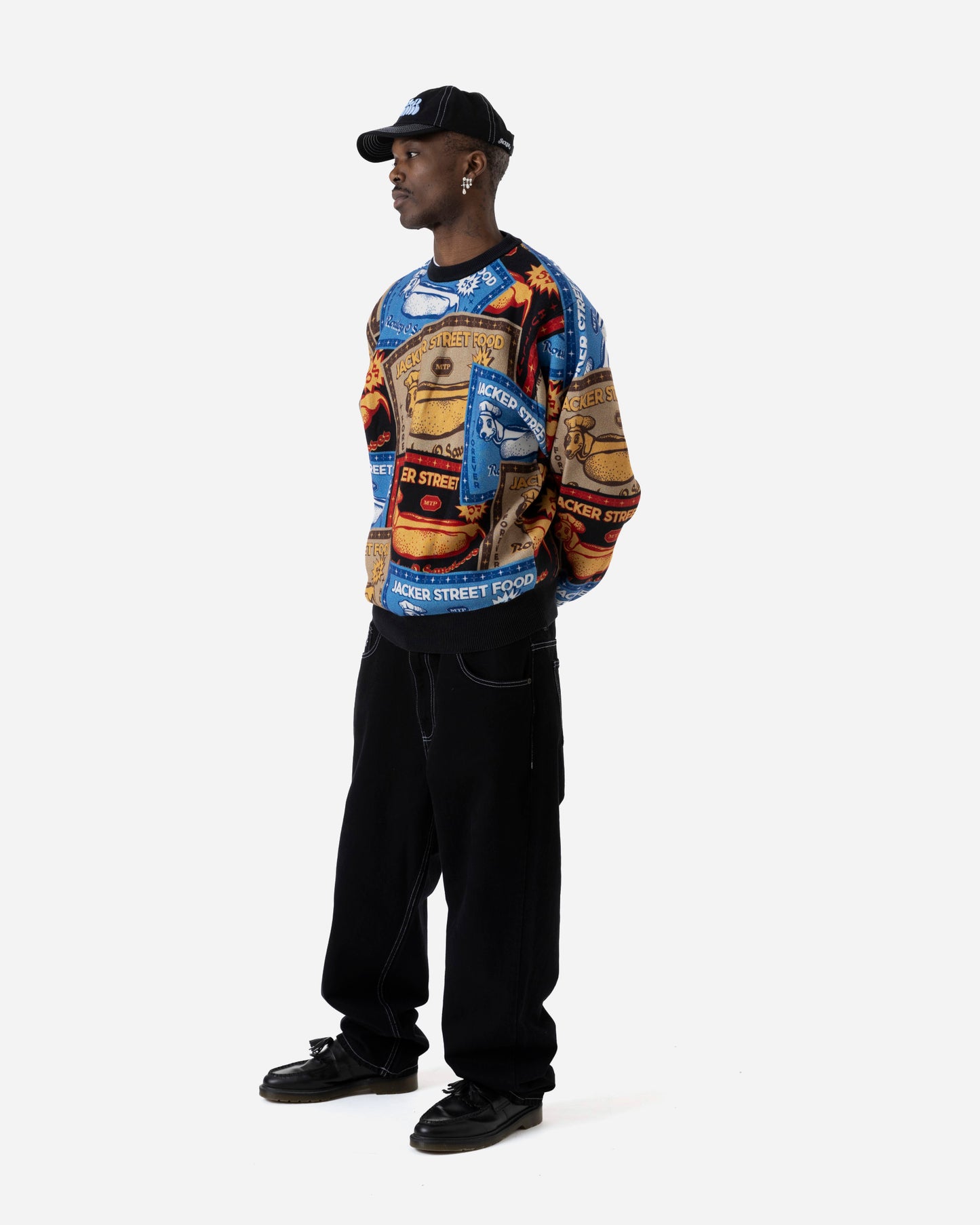HOT DOGGY KNIT CREWNECK - AOP