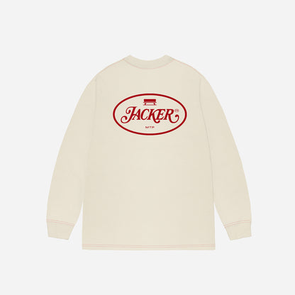 STAMP WAFFLE LONG SLEEVES - BEIGE