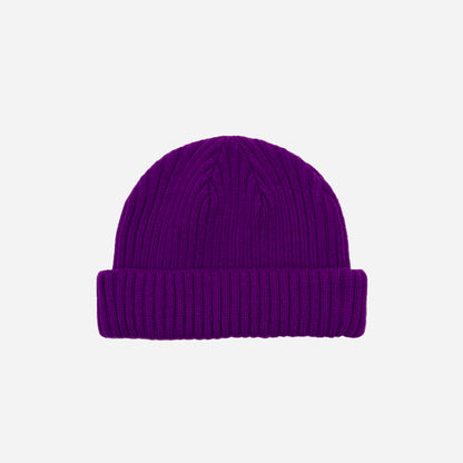 CLASSIC SHORT BEANIE - PURPLE