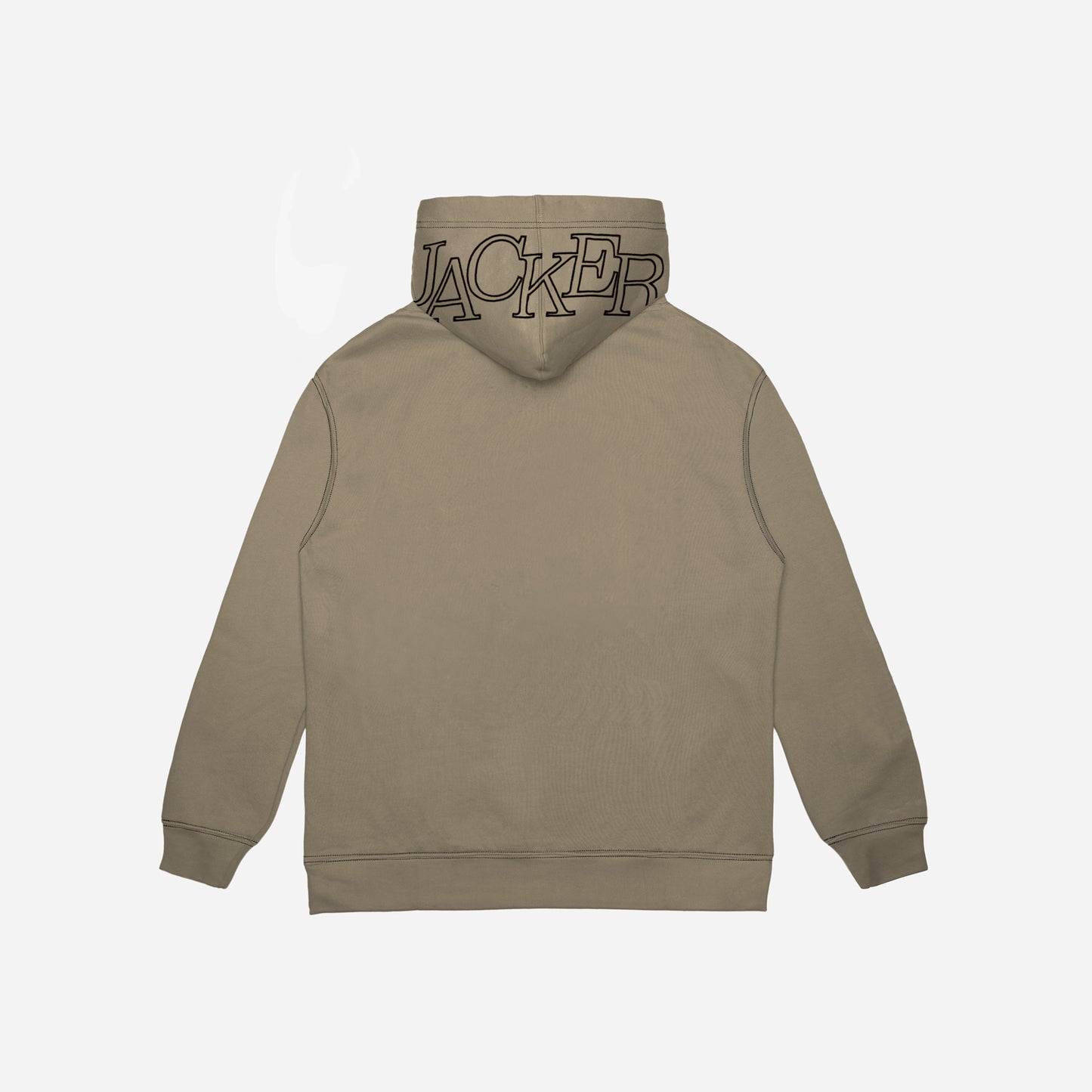 SELECT CONTRAST HOODIE - BEIGE