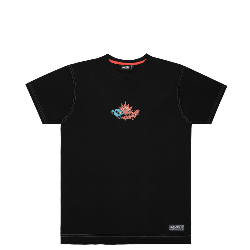 CRASH CAR T-SHIRT - BLACK