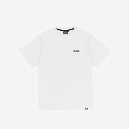 CLASSIC T-SHIRT - WHITE & BLUE