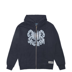 COLD HEART ZIPPED HOODIE - BLUE