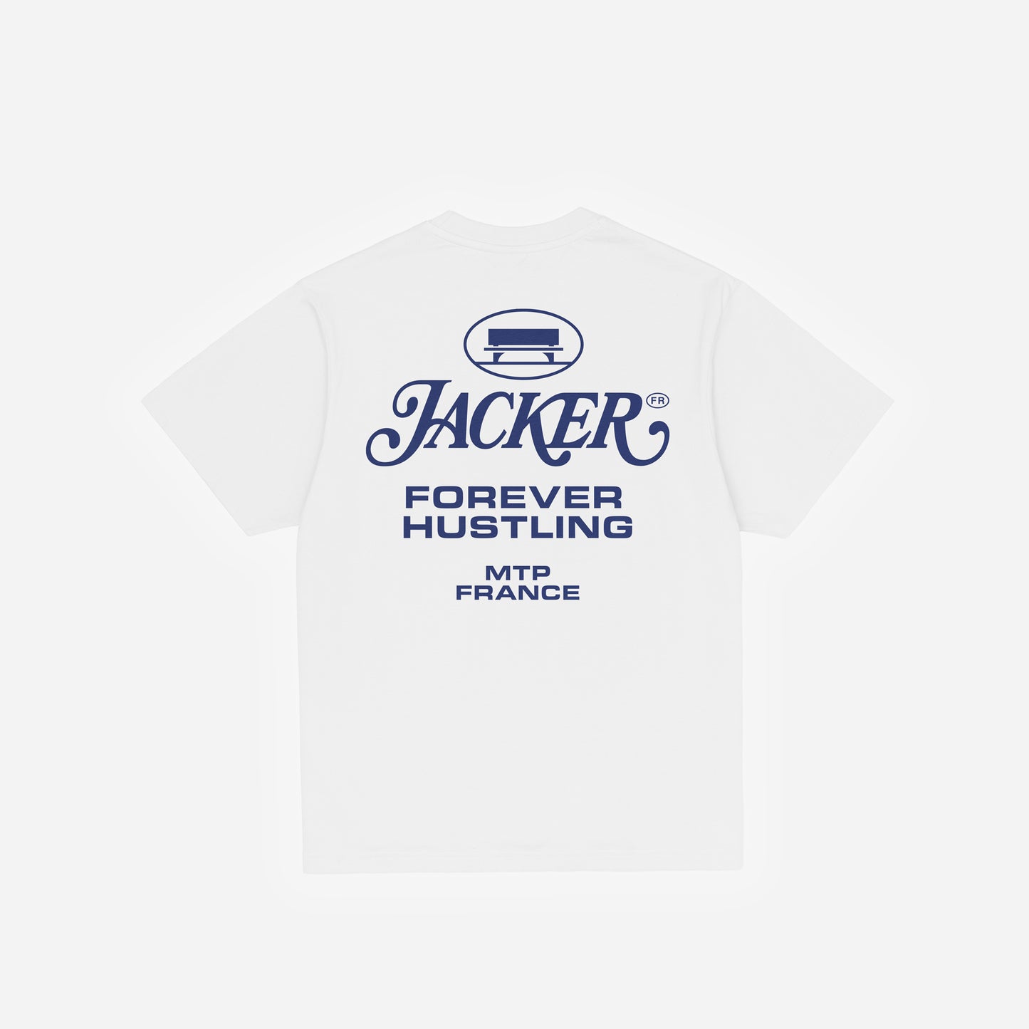 COLLECTIVE T-SHIRT - WHITE & BLUE