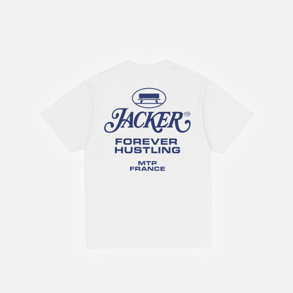 COLLECTIVE T-SHIRT - WHITE & BLUE