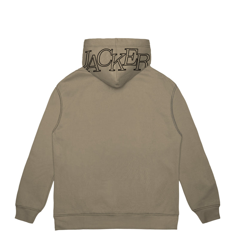 SELECT CONTRAST HOODIE - BEIGE