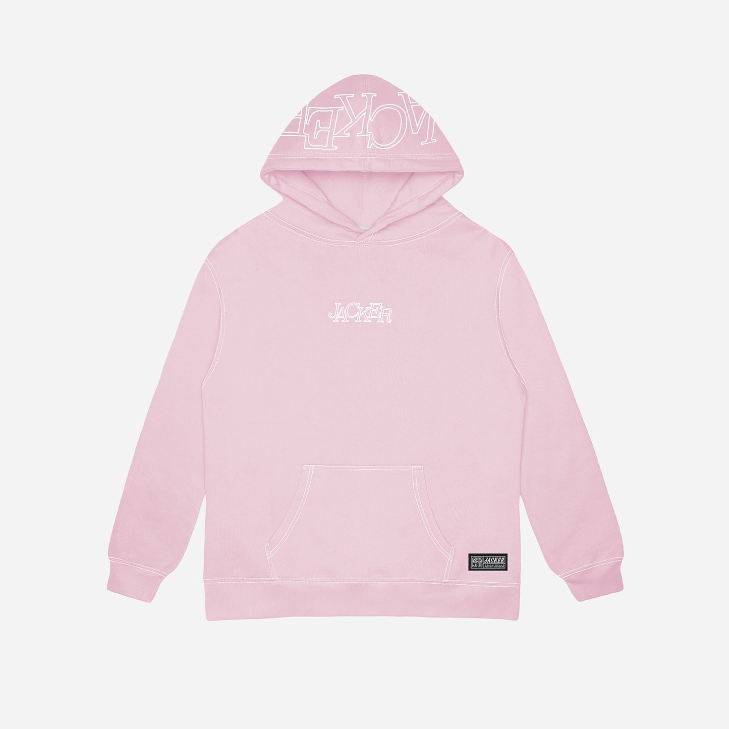 SELECT CONTRAST HOODIE - PINK