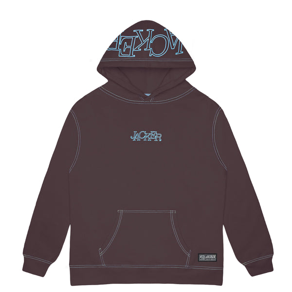 SELECT CONTRAST HOODIE - PURPLE