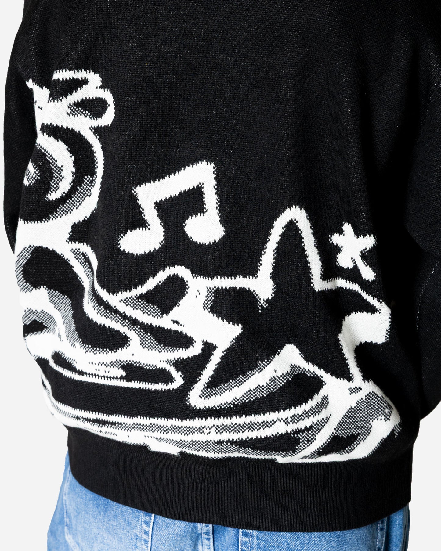 C.R.E.A.M KNIT CREWNECK - BLACK
