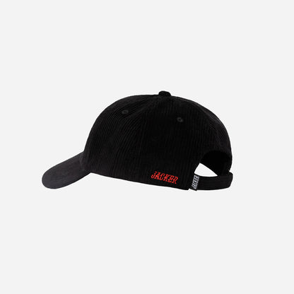 DEVIL DANCE CORDUROY CAP - BLACK