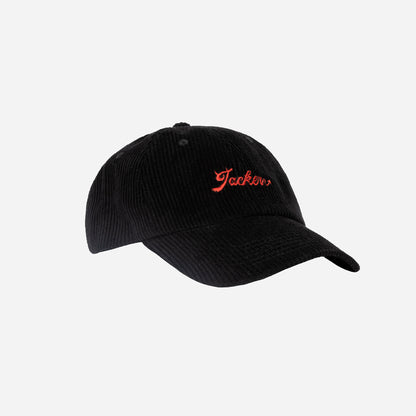 DEVIL DANCE CORDUROY CAP - BLACK