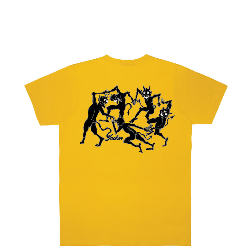 DEVILS DANCE T-SHIRT - YELLOW