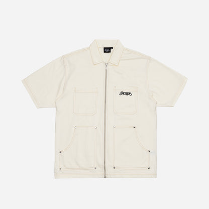 DOUBLE RIBS SHIRT - BEIGE