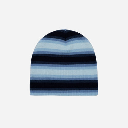 EURO STRIPE BEANIE - BLUE