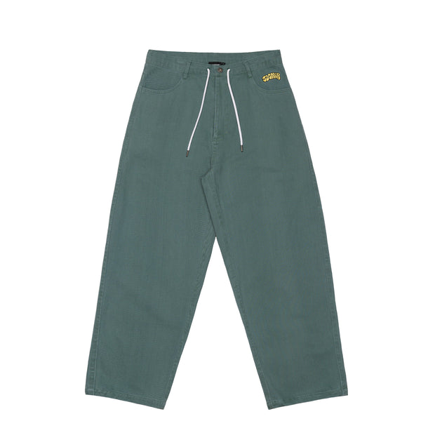 FLOP TWILL EXTRA BAGGY PANT - TEAL