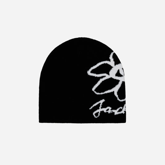 FLOWER VISION BEANIE - BLACK