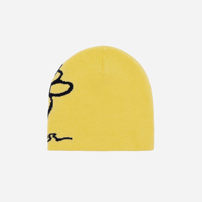 FLOWER VISION BEANIE - YELLOW