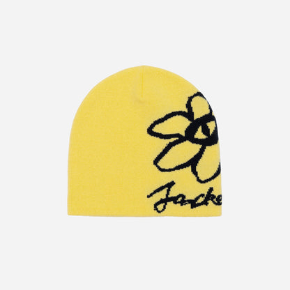 FLOWER VISION BEANIE - YELLOW