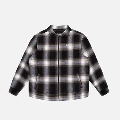 FLOWER TARTAN OVERSHIRT - MULTI