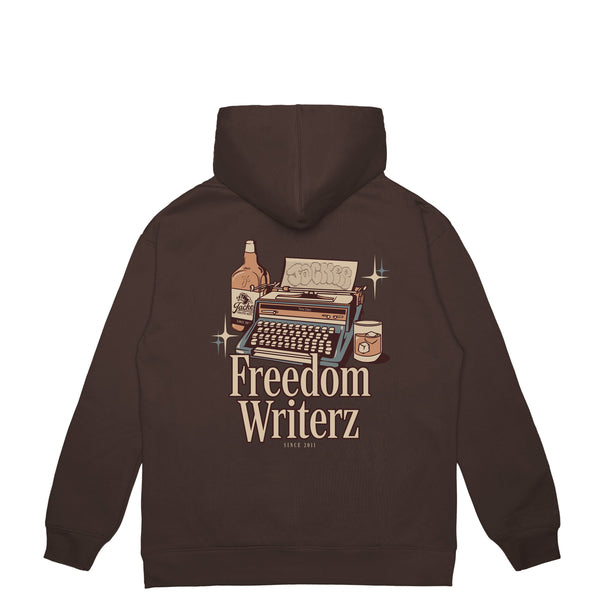 FREEDOM WRITERZ HOODIE - BROWN