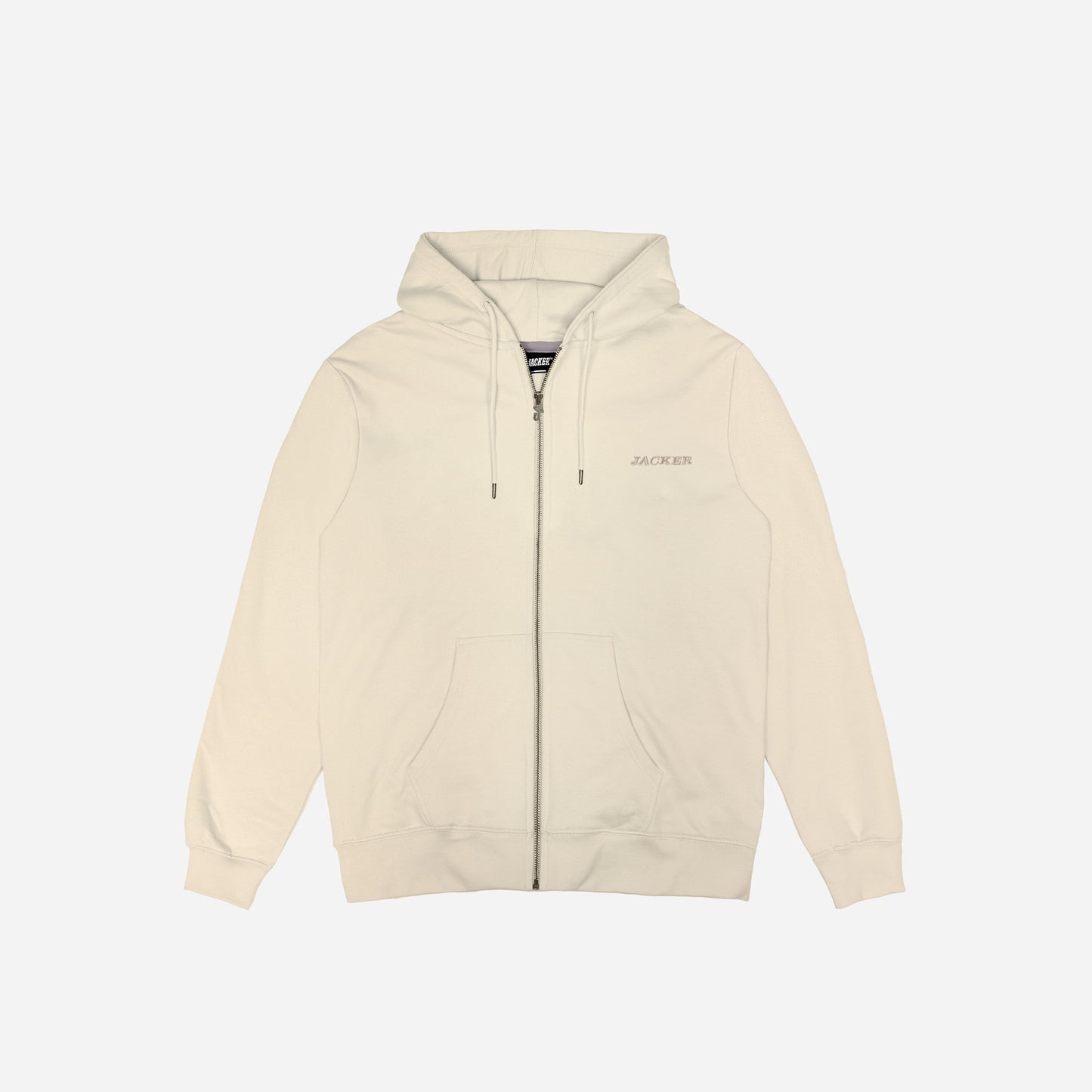 NOTORIOUS ZIPPED HOODIE - BEIGE