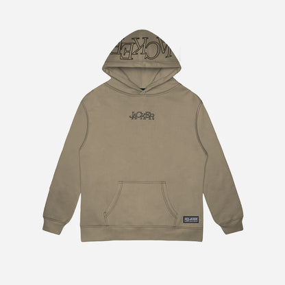 SELECT CONTRAST HOODIE - BEIGE