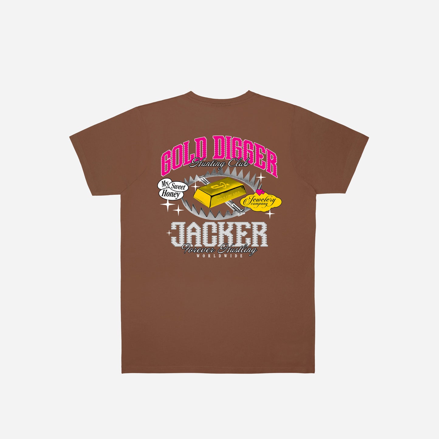 GOLD DIGGER T-SHIRT - BROWN