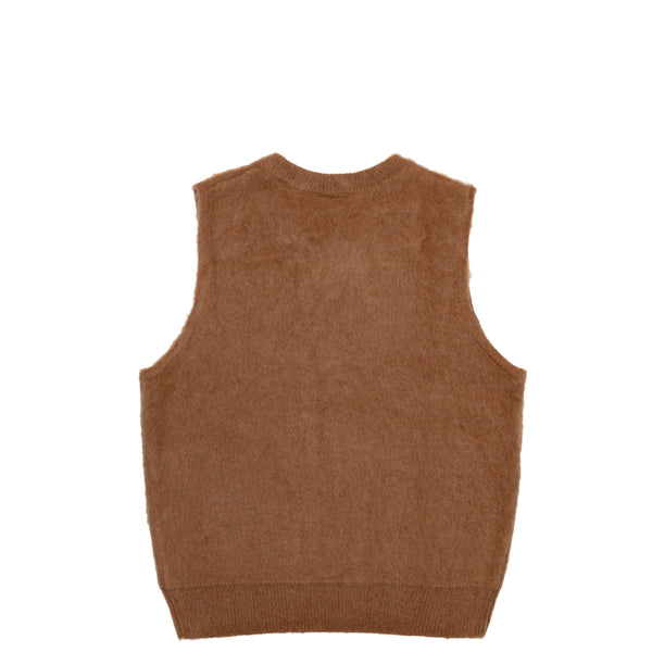 GRAND PA SLEEVELESS MOHAIR - BROWN