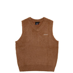 GRAND PA SLEEVELESS MOHAIR - BROWN