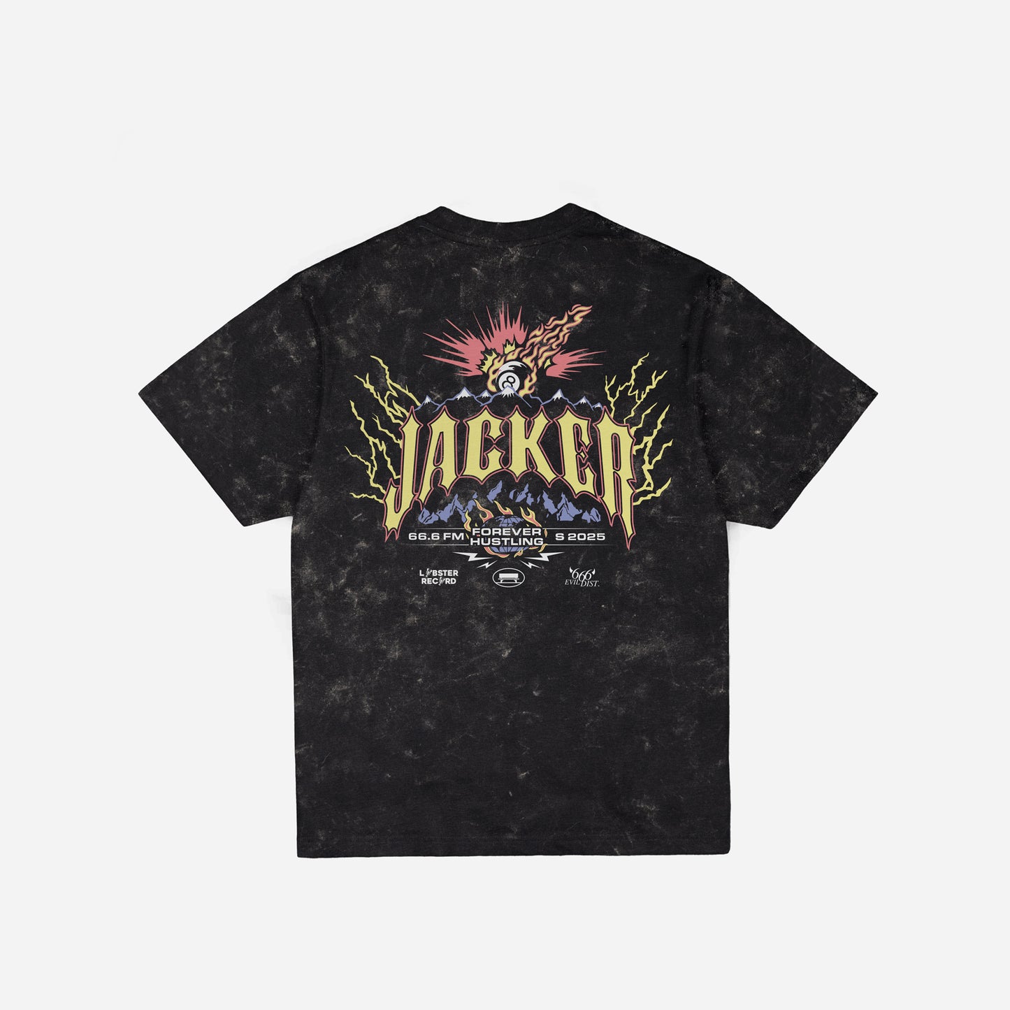 INFERNO T-SHIRT - BLACK WASHED