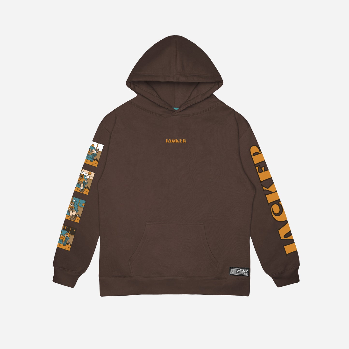 LAZY - HOODIE - BROWN