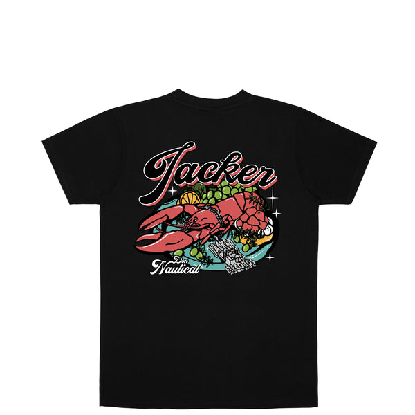 LOBSTER SERVICE T-SHIRT - BLACK