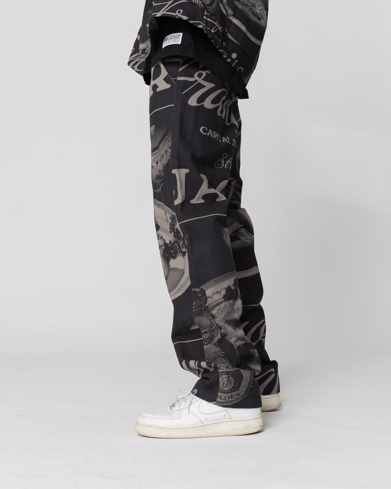 JUNK FOOD - PANT CHINO - BLACK