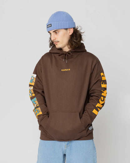 LAZY - HOODIE - BROWN