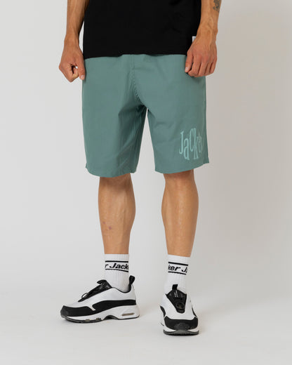 SWELL LOGO SHORT - GREEN - JACKER