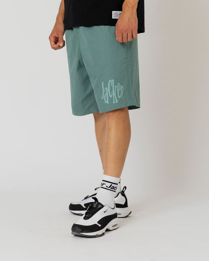 SWELL LOGO SHORT - GREEN - JACKER