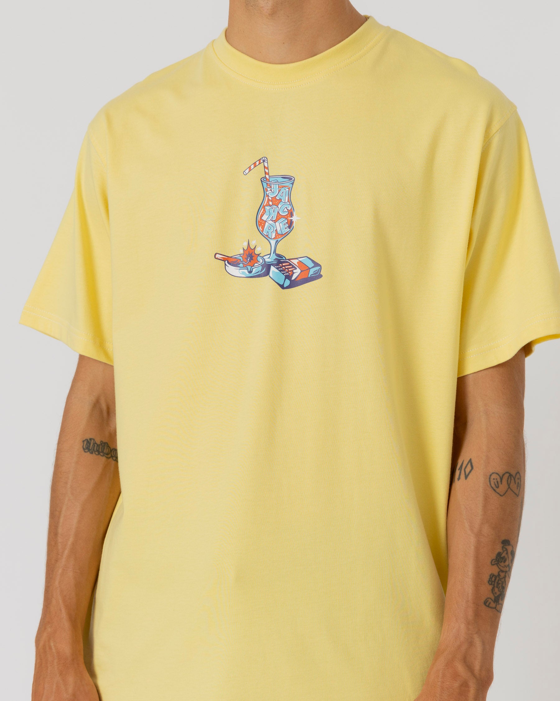 DINA COCKTAIL T-SHIRT - YELLOW - JACKER