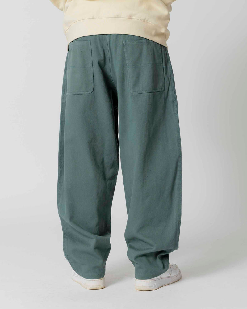 FLOP TWILL EXTRA BAGGY PANT - TEAL