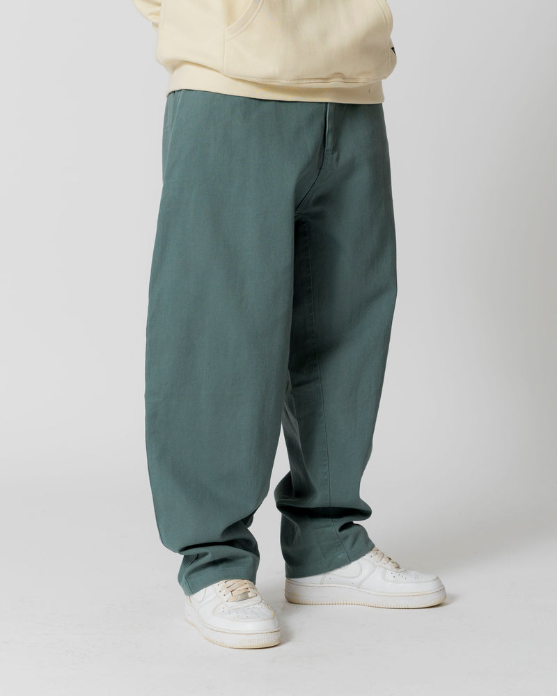 FLOP TWILL EXTRA BAGGY PANT - TEAL