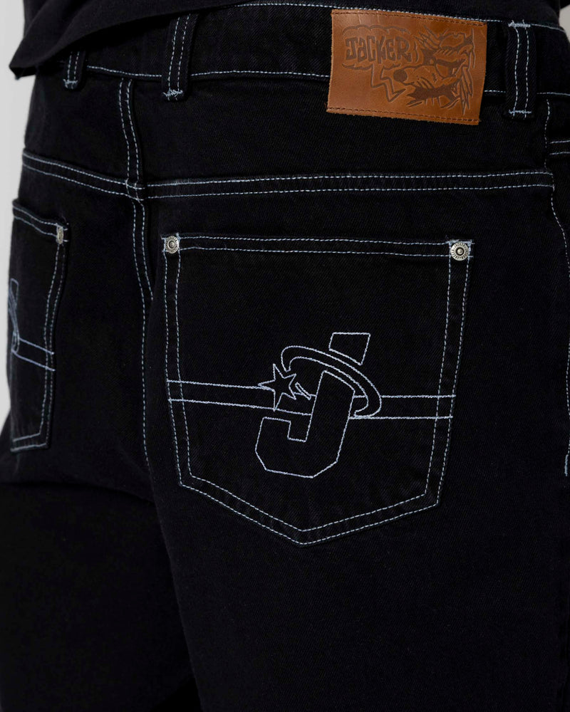 J-STAR DENIM PANT - BLACK